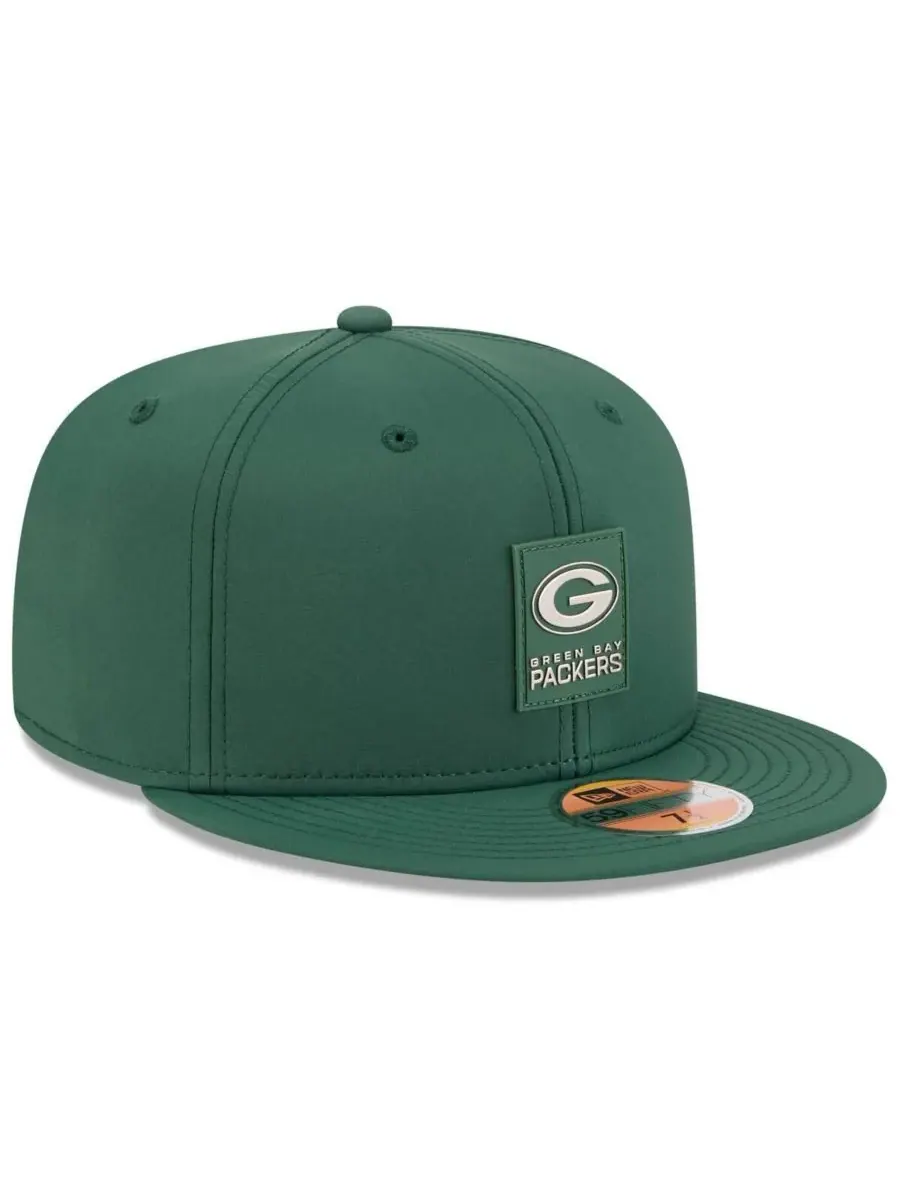 New Era Мужская зеленая кепка Green Bay Packers 2025 Sideline 59FIFTY — изображение 4 из 5, зеленый