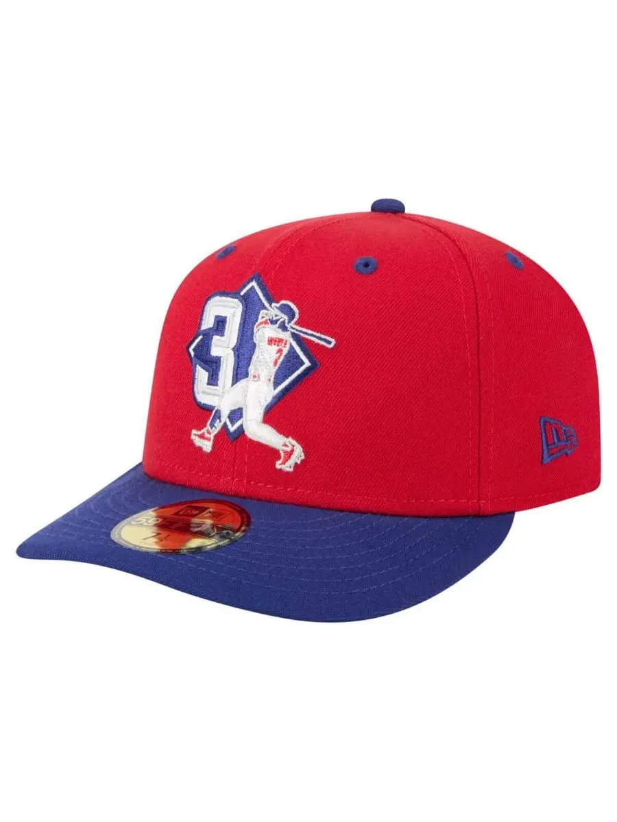 New Era Мужская кепка Bryce Harper Red Philadelphia Phillies 59FIFTY Fitted Hat — изображение 4 из 4, красный