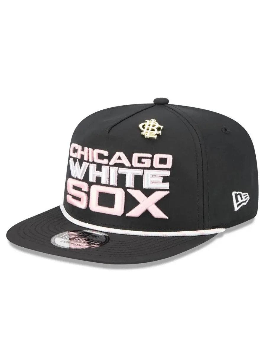 New Era Мужская черная бейсболка Chicago White Sox 2025 Big League Chew Golfer Snapback — изображение 1 из 4, черный