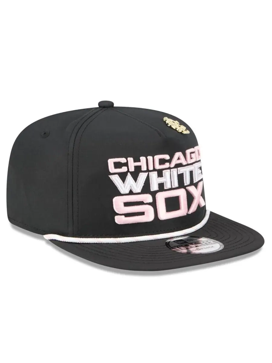 New Era Мужская черная бейсболка Chicago White Sox 2025 Big League Chew Golfer Snapback — изображение 2 из 4, черный