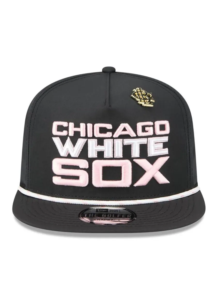 New Era Мужская черная бейсболка Chicago White Sox 2025 Big League Chew Golfer Snapback — изображение 3 из 4, черный