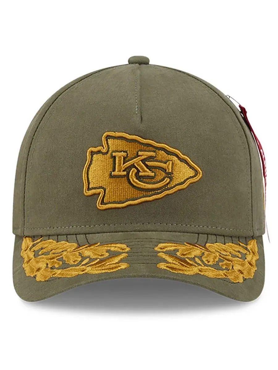 New Era Мужская регулируемая кепка Alpha Industries A-Frame 9FORTY цвета оливкового дерева с — изображение 2 из 4, оливковый