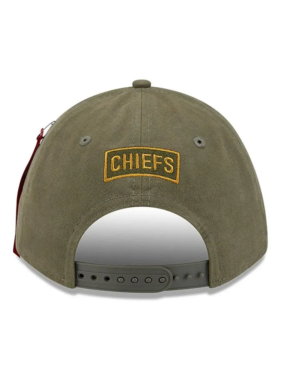 New Era Мужская регулируемая кепка Alpha Industries A-Frame 9FORTY цвета оливкового дерева с — изображение 3 из 4, оливковый