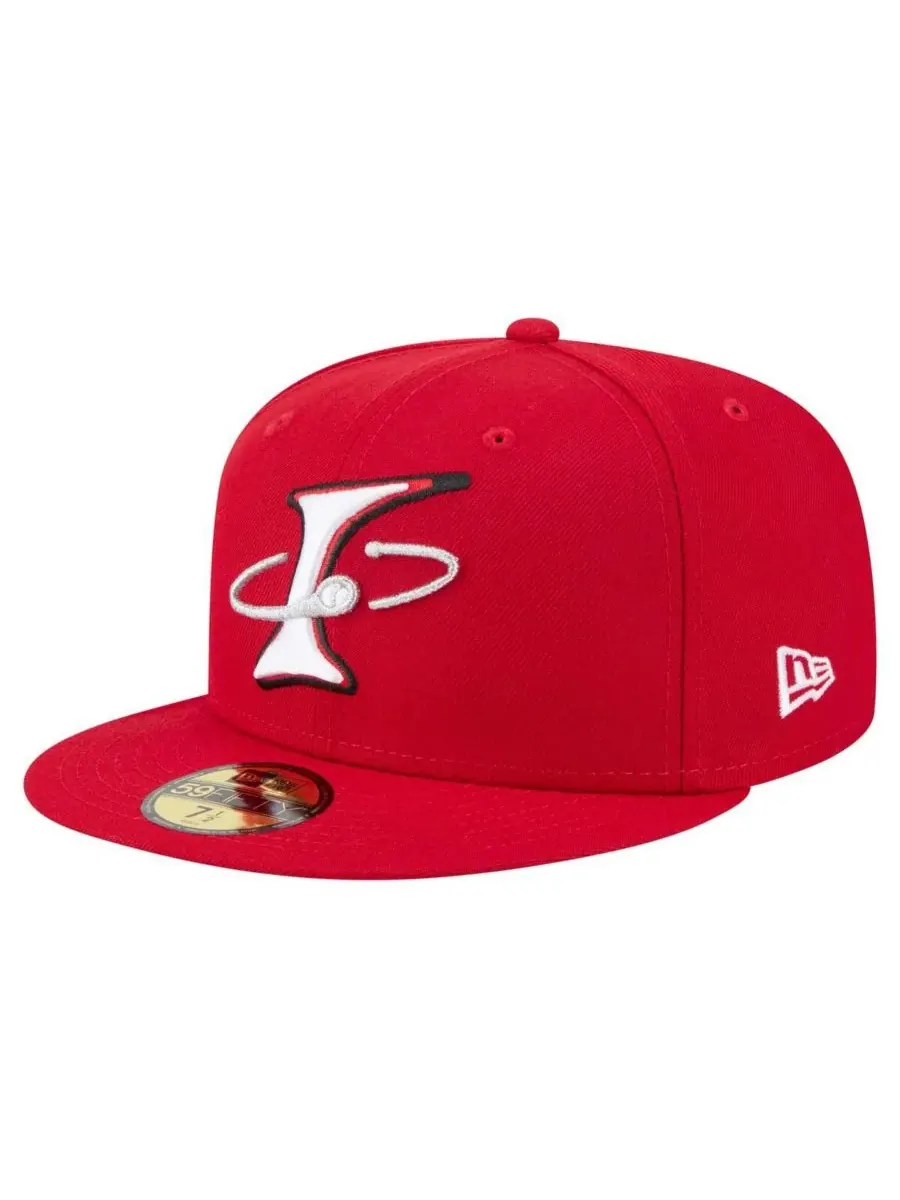 New Era Мужская красная кепка Albuquerque Isotopes Authentic Collection 59FIFTY Fitted Hat — изображение 1 из 4, красный