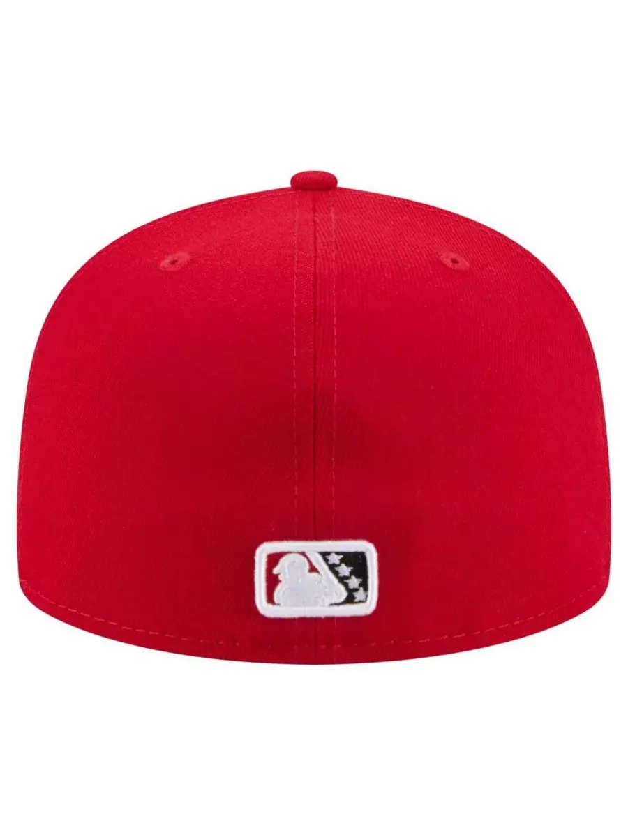 New Era Мужская красная кепка Albuquerque Isotopes Authentic Collection 59FIFTY Fitted Hat — изображение 4 из 4, красный