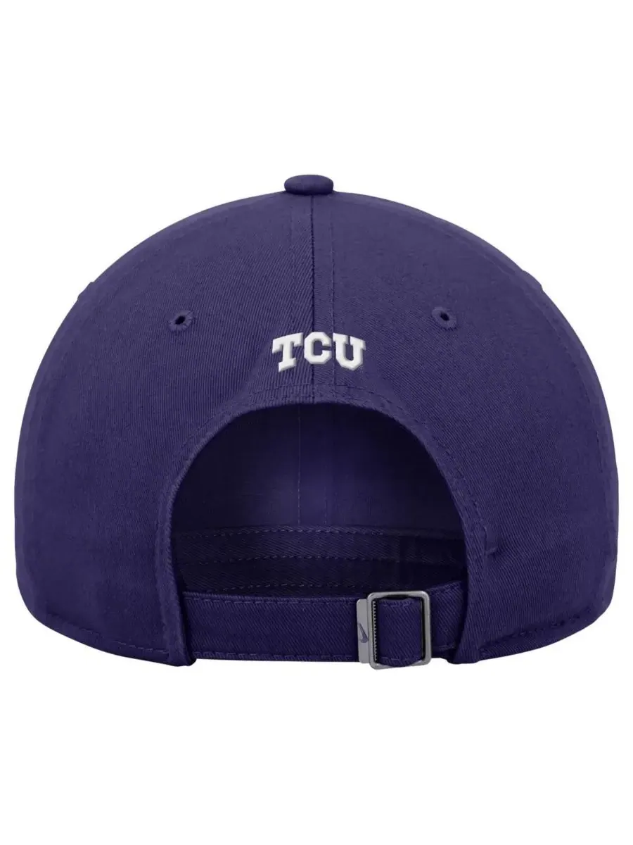 Nike Мужская фиолетовая регулируемая кепка TCU Horned Frogs Club — изображение 2 из 2, фиолетовый