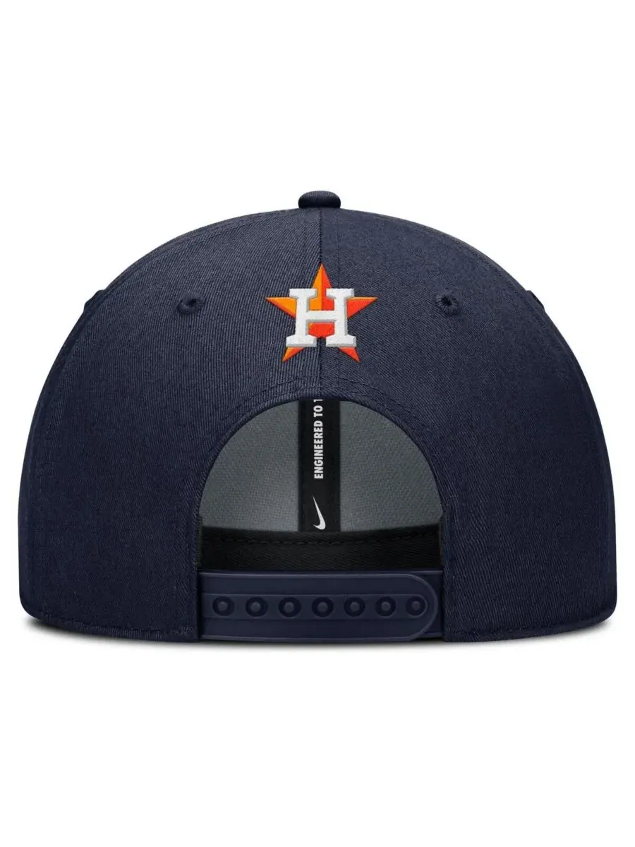 Nike Мужская темно-синяя кепка Houston Astros Rise Gaberdine с регулируемым размером — изображение 2 из 4, темно-синий