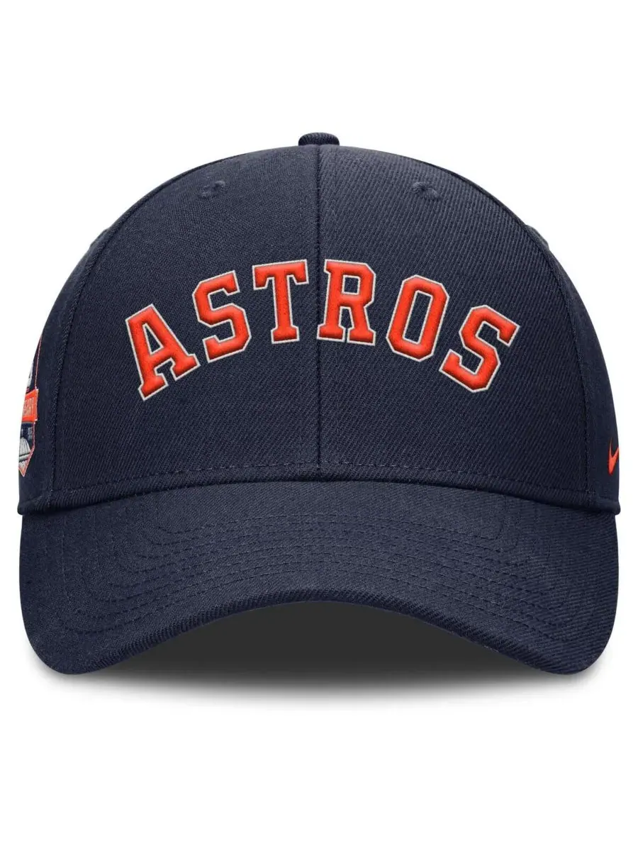 Nike Мужская темно-синяя кепка Houston Astros Rise Gaberdine с регулируемым размером — изображение 4 из 4, темно-синий