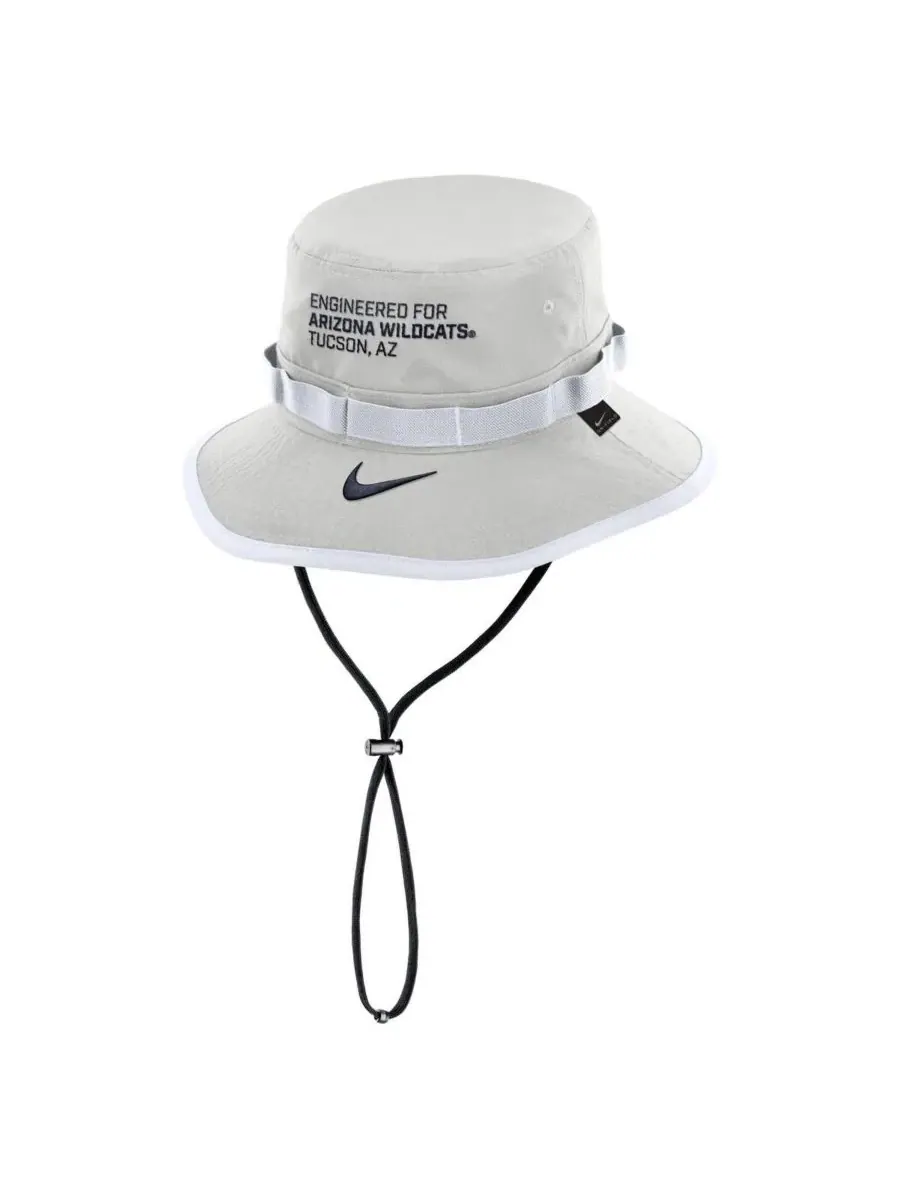 Nike Мужская серая панама Arizona Wildcats 2025 Sideline Apex Boonie Performance — изображение 2 из 2, серый