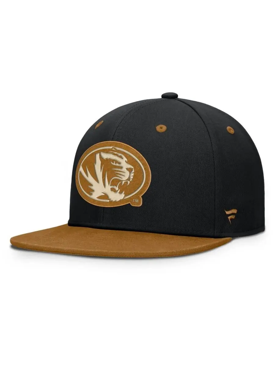Fanatics Мужская кепка Noboa с изображением команды Missouri Tigers — изображение 1 из 4, черный коричневый