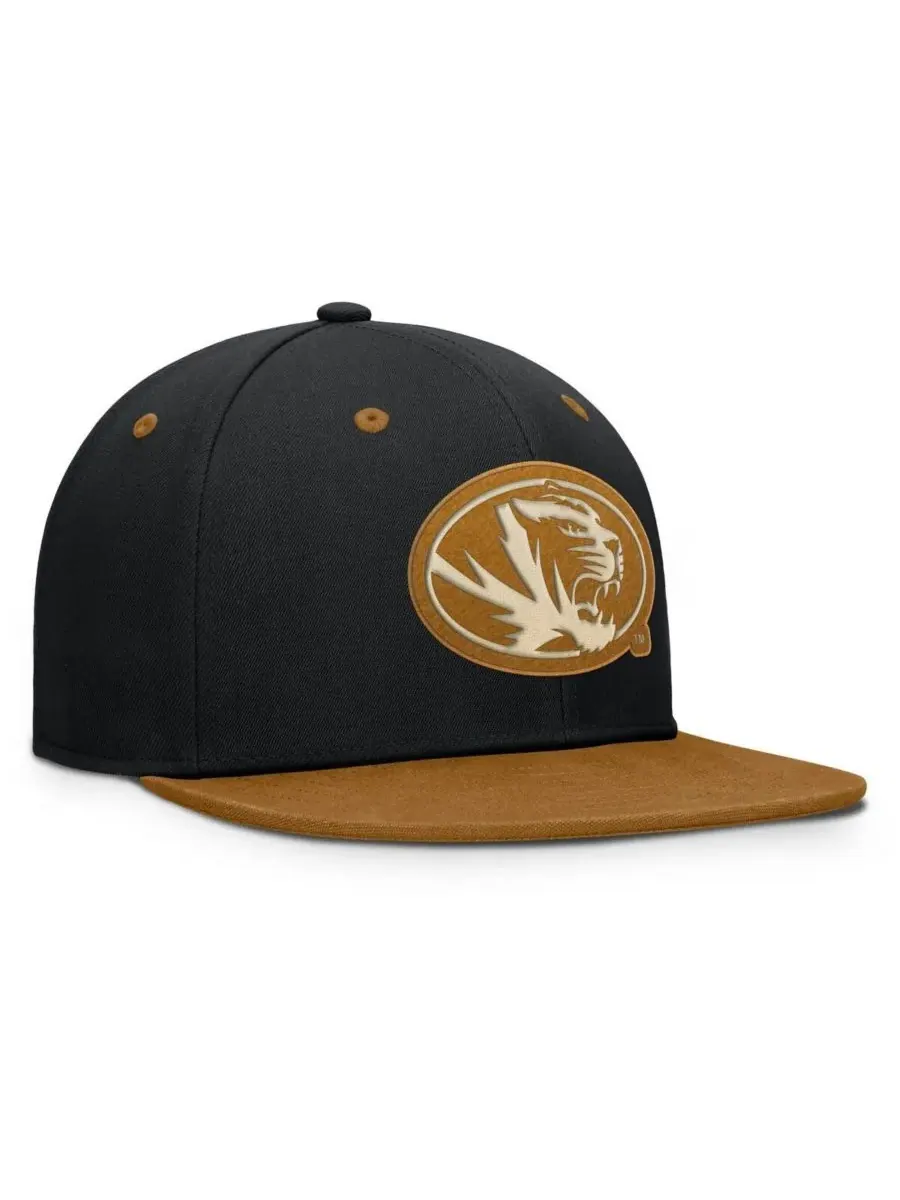 Fanatics Мужская кепка Noboa с изображением команды Missouri Tigers — изображение 3 из 4, черный коричневый