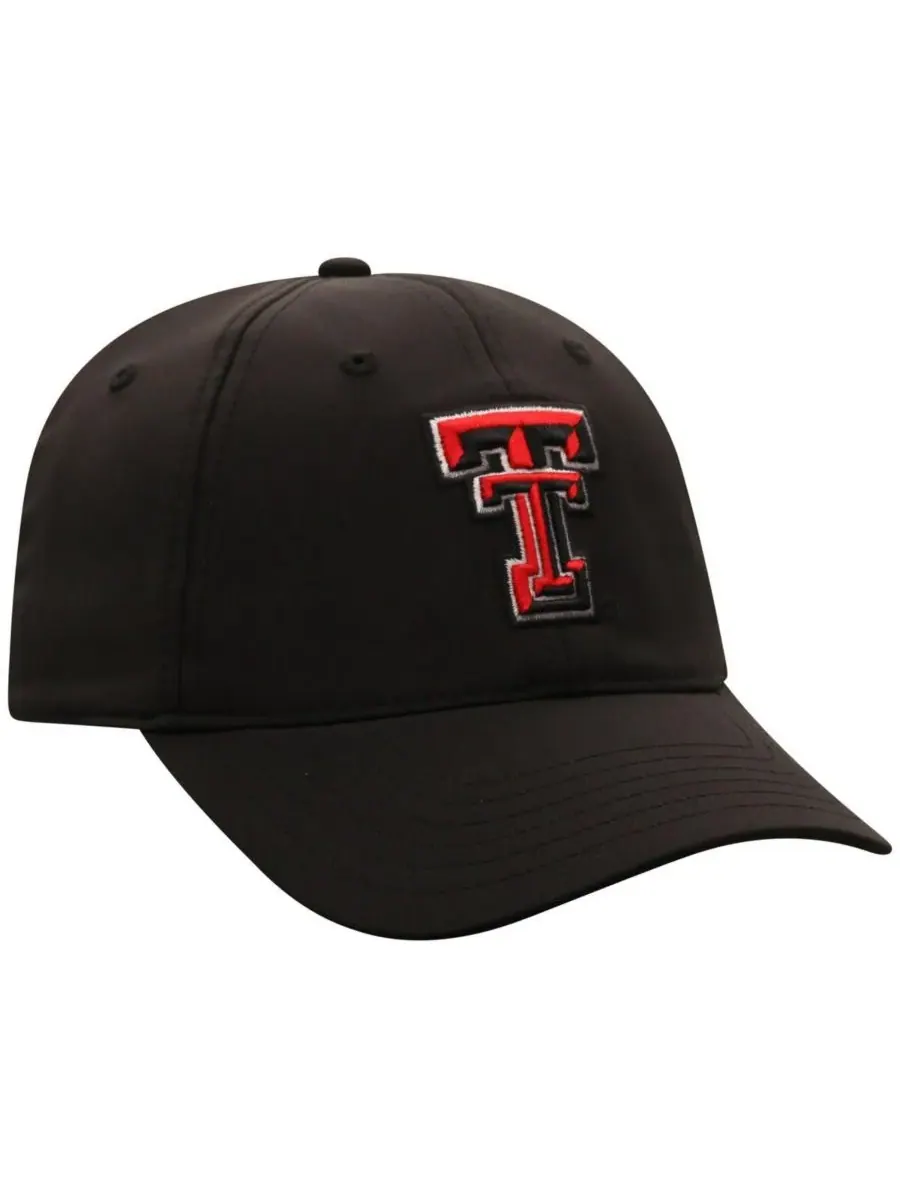 Top of the World Мужская черная регулируемая кепка Texas Tech Red Raiders Victory Trainer — изображение 2 из 4, черный