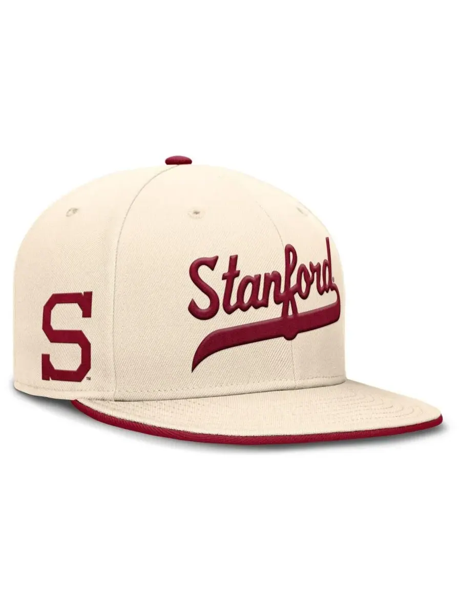 Nike Мужская бейсболка Stanford Cardinal Primetime True Performance Fitted Hat натурального цвета — изображение 1 из 5