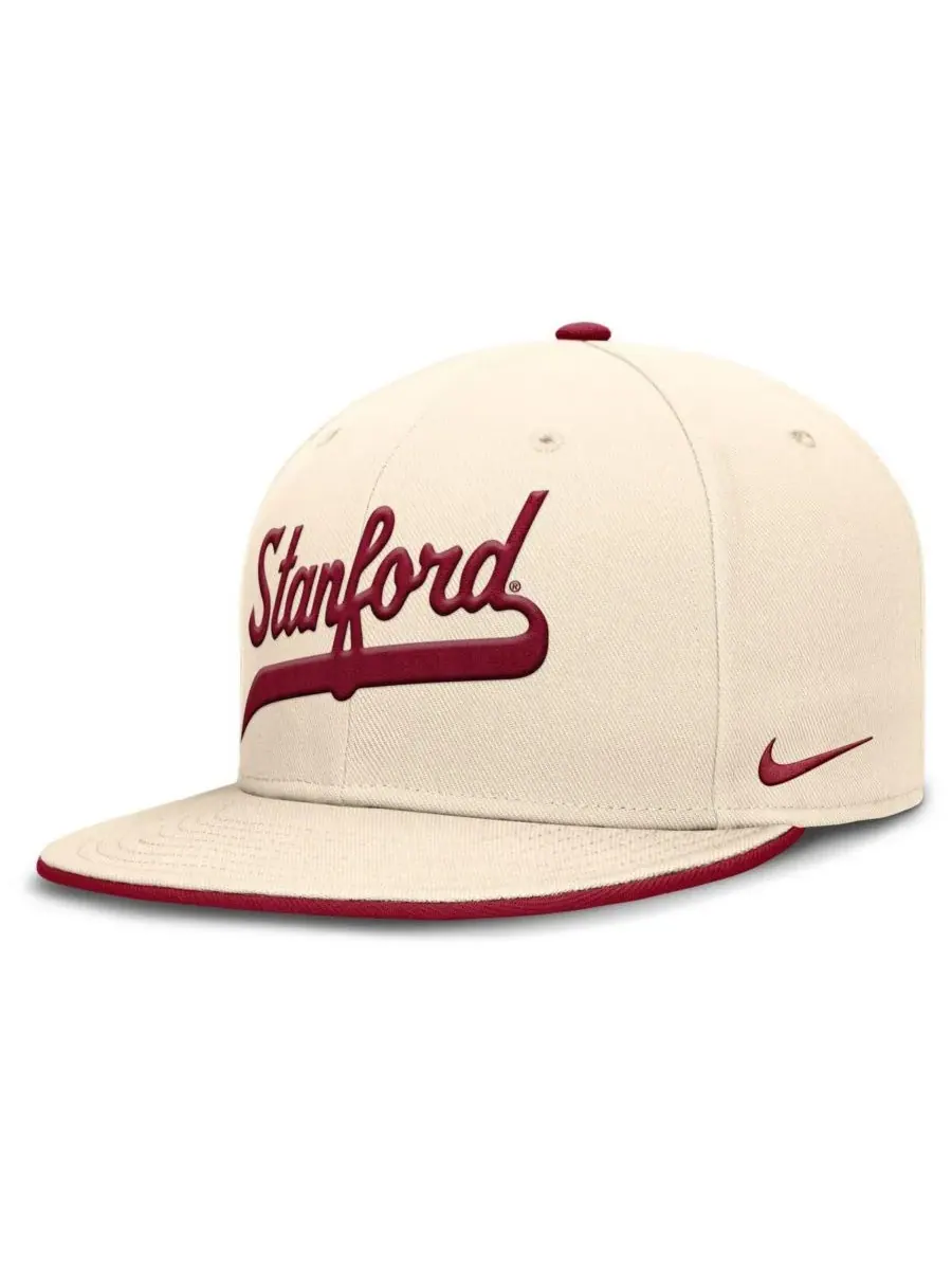 Nike Мужская бейсболка Stanford Cardinal Primetime True Performance Fitted Hat натурального цвета — изображение 2 из 5