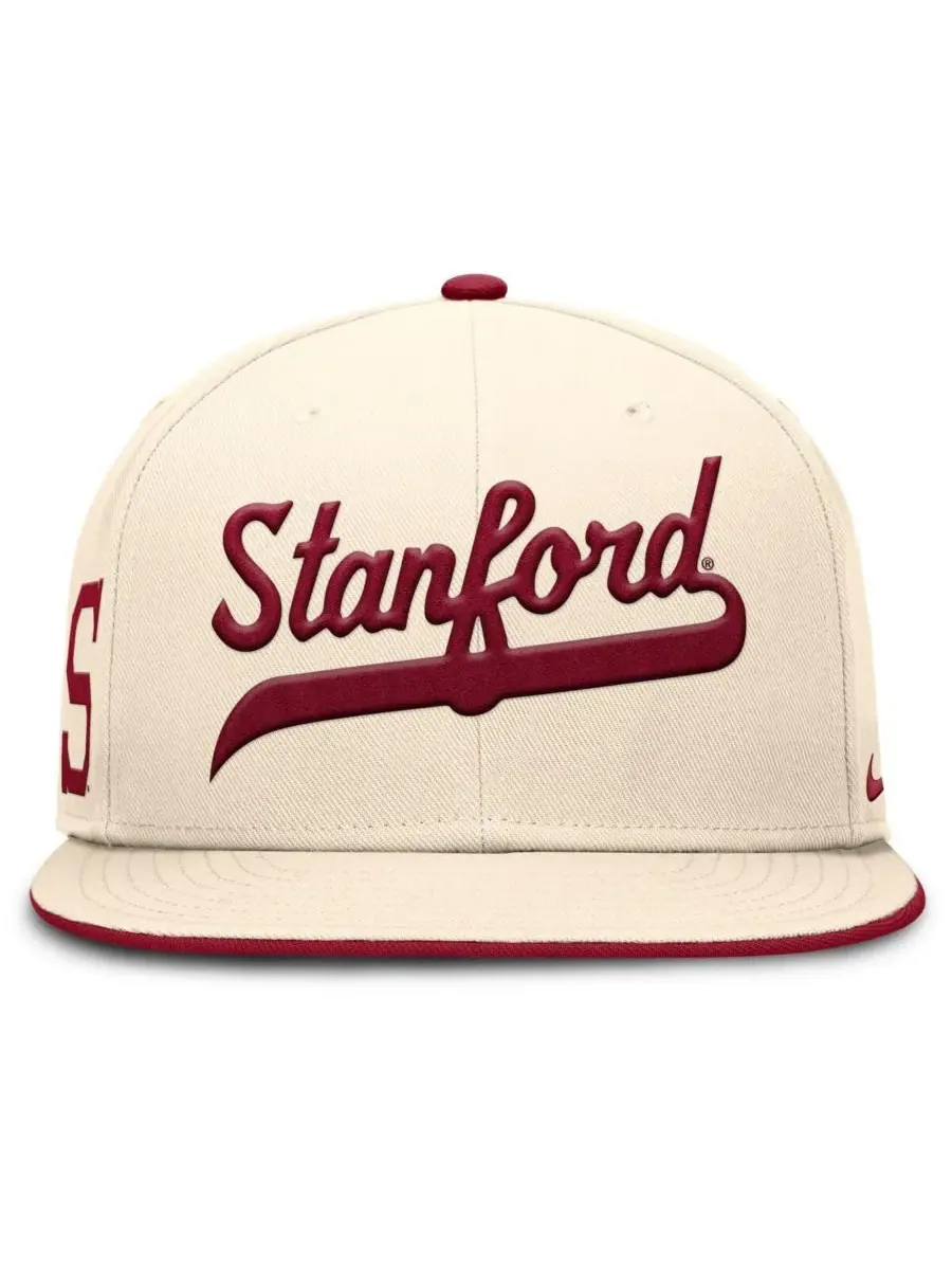Nike Мужская бейсболка Stanford Cardinal Primetime True Performance Fitted Hat натурального цвета — изображение 3 из 5