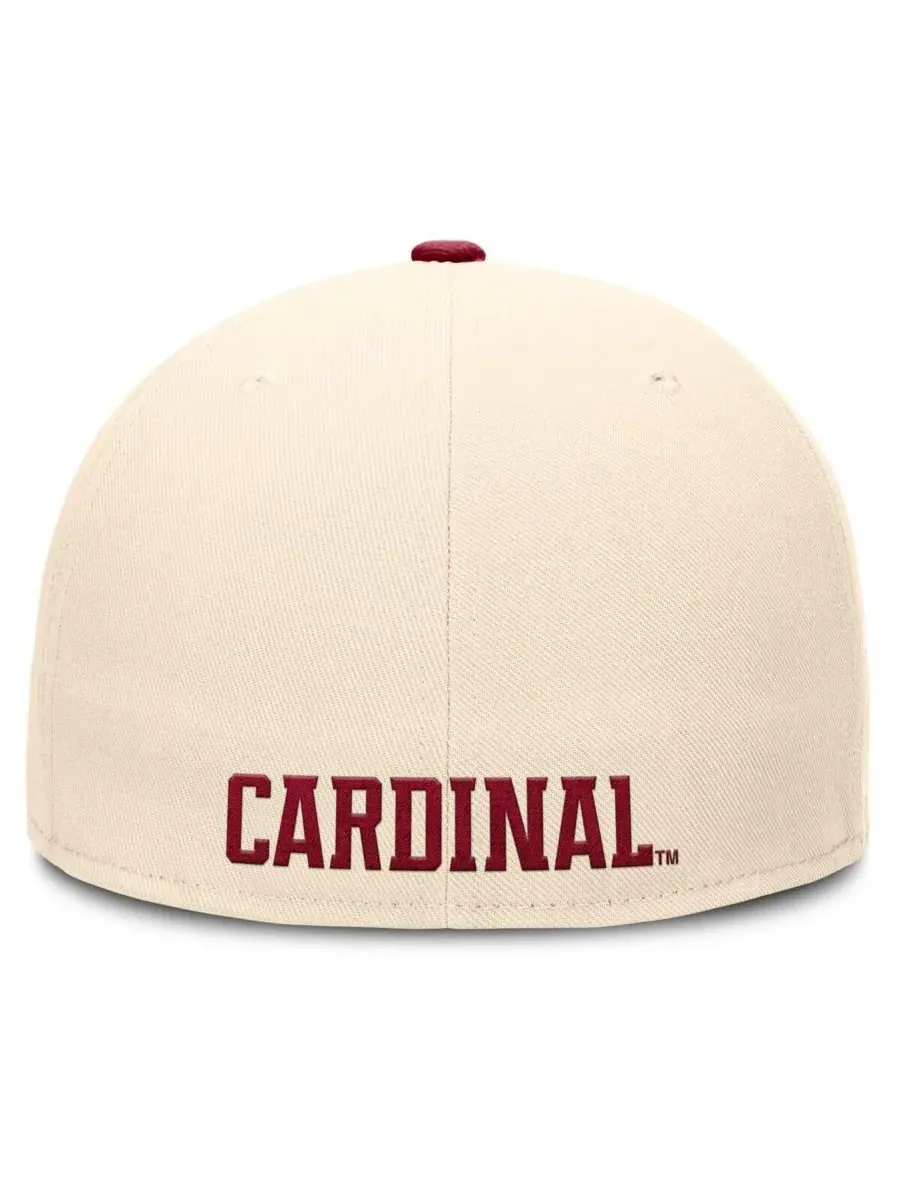 Nike Мужская бейсболка Stanford Cardinal Primetime True Performance Fitted Hat натурального цвета — изображение 5 из 5