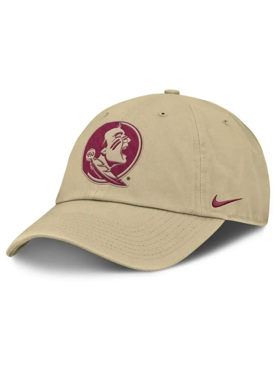 Мужская золотистая регулируемая кепка Florida State Seminoles Primetime Club Nike — изображение 1 из 4, золото
