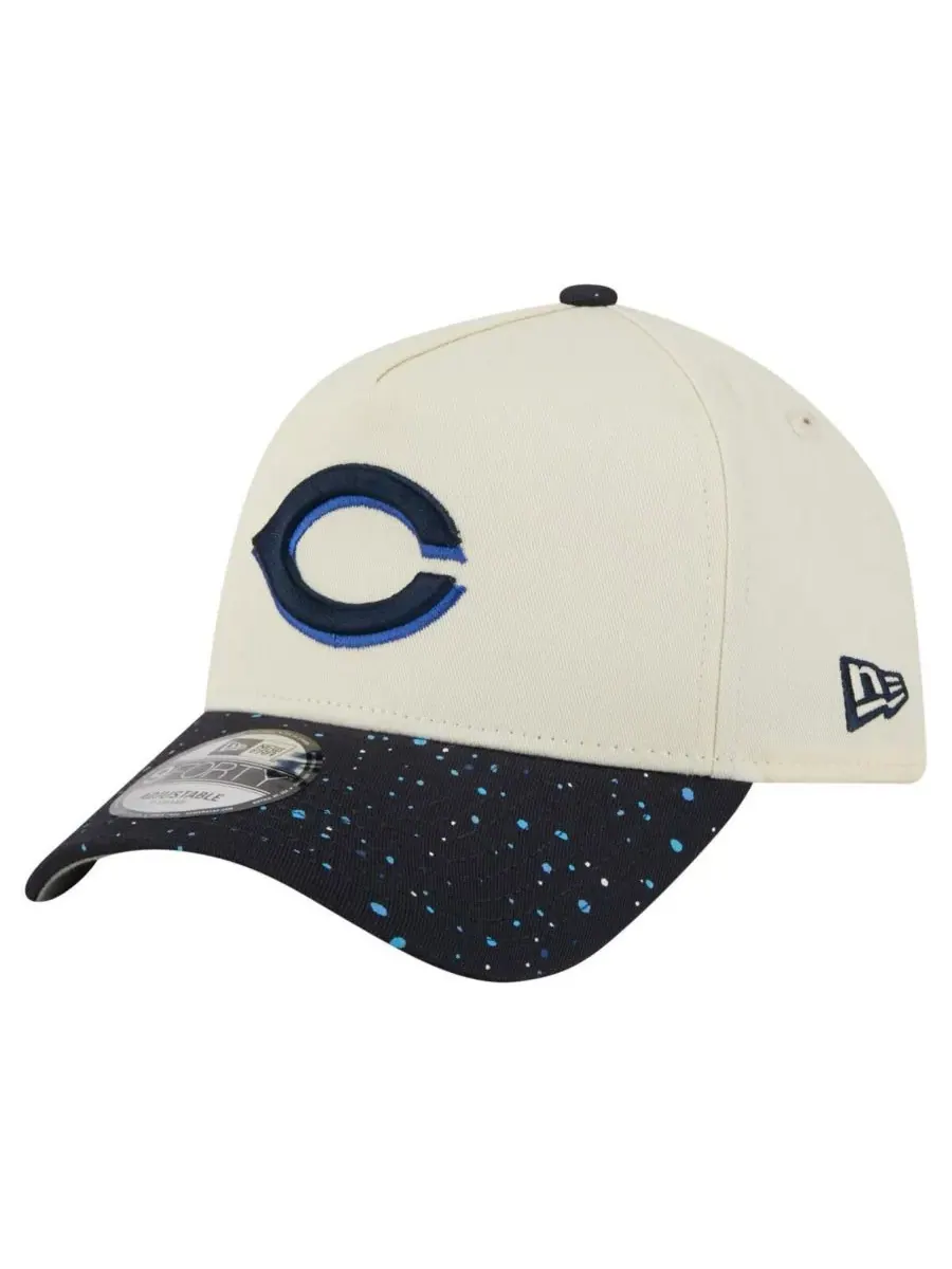 New Era Мужская кепка Cincinnati Reds Speckle A-Frame 9FORTY с регулируемым размером — изображение 1 из 5, бежевый