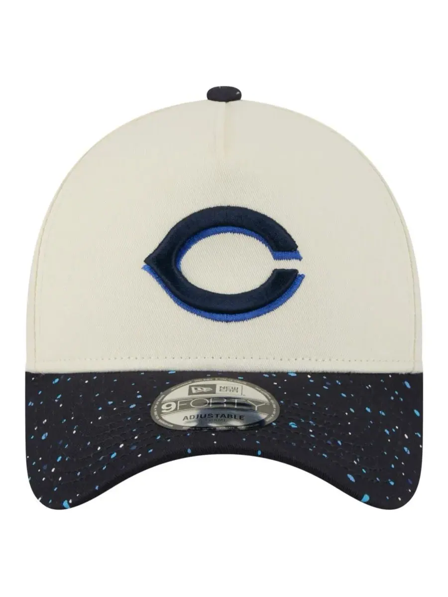 New Era Мужская кепка Cincinnati Reds Speckle A-Frame 9FORTY с регулируемым размером — изображение 2 из 5, бежевый