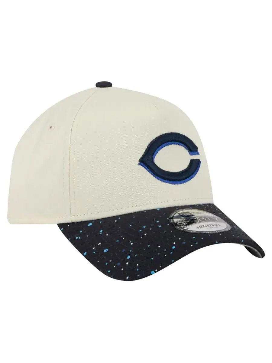 New Era Мужская кепка Cincinnati Reds Speckle A-Frame 9FORTY с регулируемым размером — изображение 3 из 5, бежевый