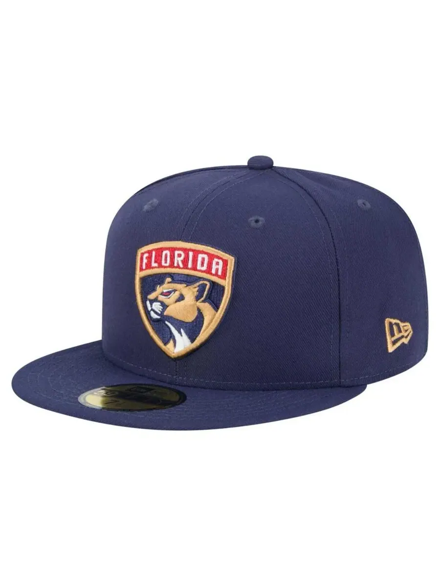 New Era Мужская темно-синяя бейсболка Florida Panthers Core 59FIFTY — изображение 1 из 5, темно-синий