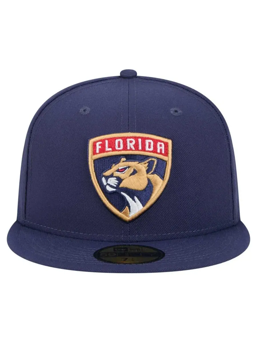 New Era Мужская темно-синяя бейсболка Florida Panthers Core 59FIFTY — изображение 2 из 5, темно-синий