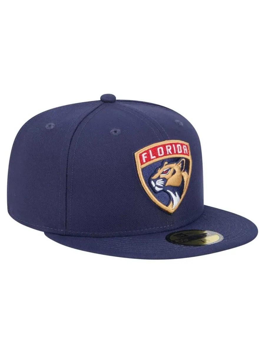 New Era Мужская темно-синяя бейсболка Florida Panthers Core 59FIFTY — изображение 3 из 5, темно-синий