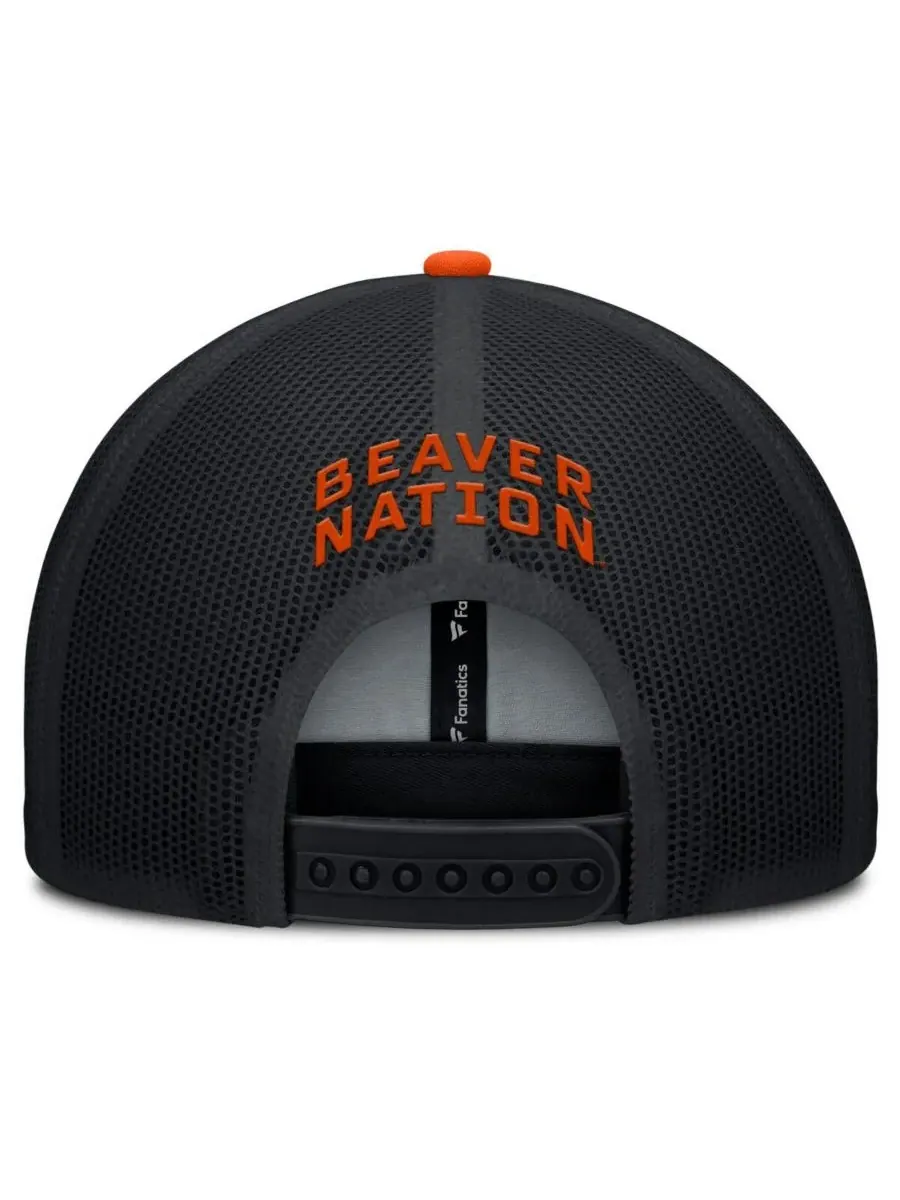Fanatics Мужская регулируемая кепка-тракер Adapt с символикой команды Oregon State Beavers — изображение 4 из 4