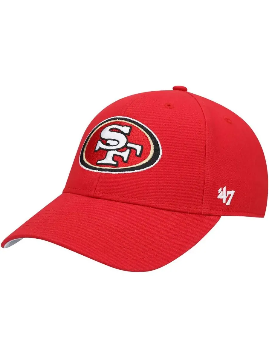 Детская алая бейсболка San Francisco 49ers Basic MVP с регулируемым размером '47 Brand — изображение 1 из 4, алый
