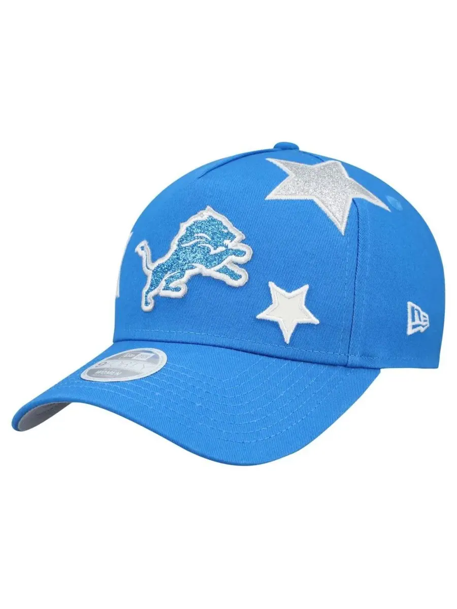New Era Женская синяя регулируемая бейсболка Detroit Lions Stardom A-Frame 9FORTY — изображение 1 из 4, синий
