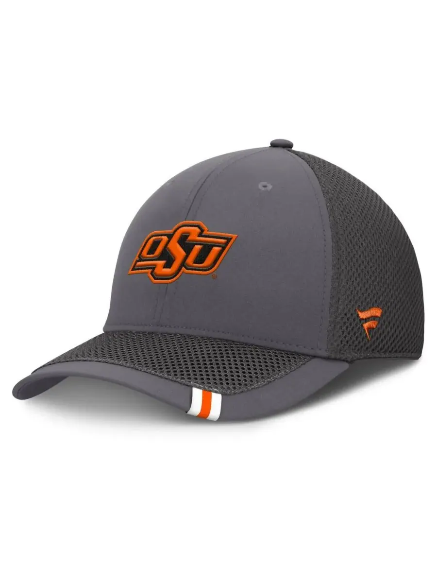Fanatics Мужская серая бейсболка Oklahoma State Cowboys Clincher Flex — изображение 1 из 4, серый