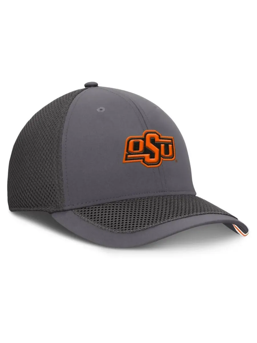 Fanatics Мужская серая бейсболка Oklahoma State Cowboys Clincher Flex — изображение 2 из 4, серый
