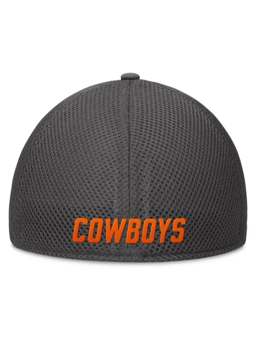 Fanatics Мужская серая бейсболка Oklahoma State Cowboys Clincher Flex — изображение 4 из 4, серый