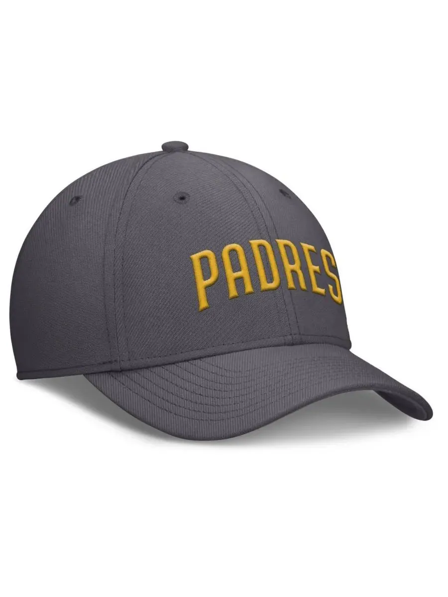 Nike Мужская серая бейсболка San Diego Padres Swoosh Performance Flex — изображение 3 из 4, серый