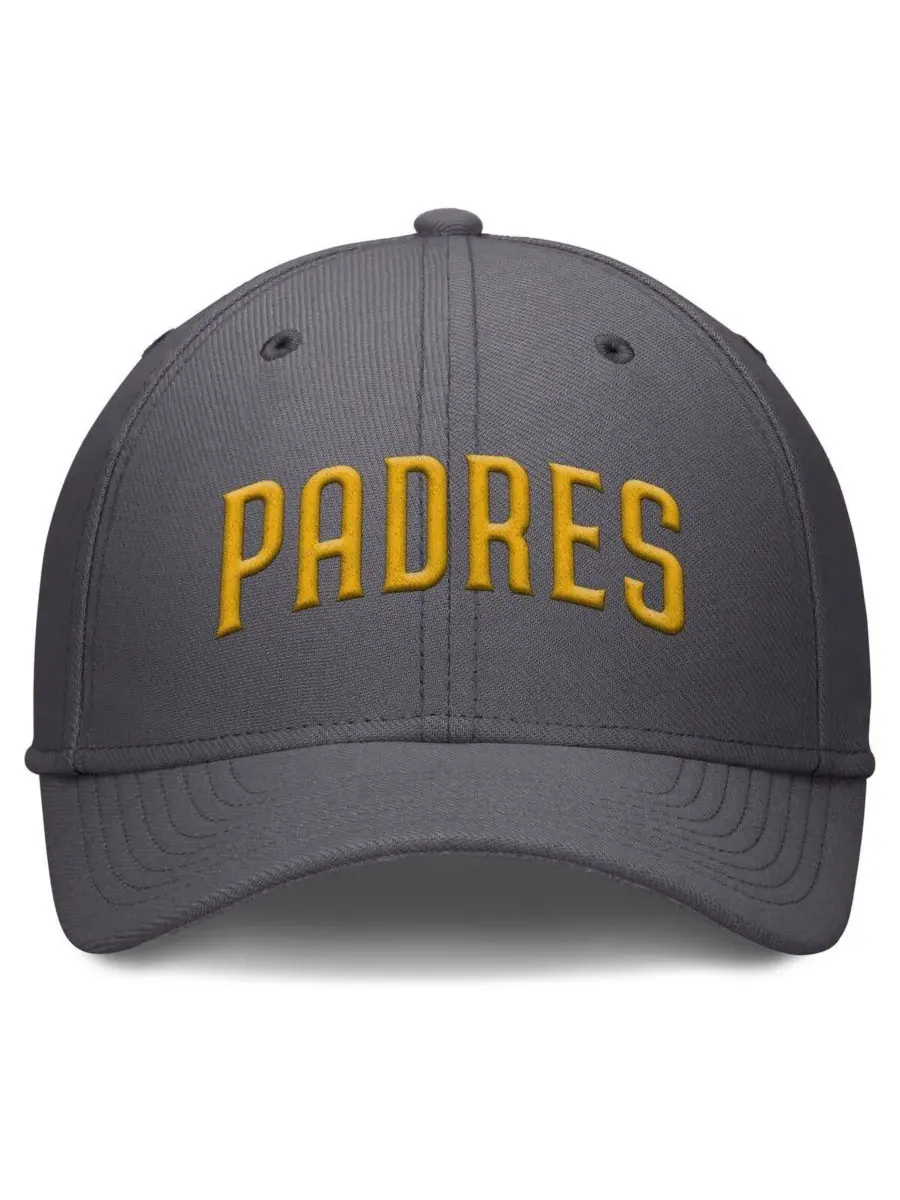 Nike Мужская серая бейсболка San Diego Padres Swoosh Performance Flex — изображение 4 из 4, серый