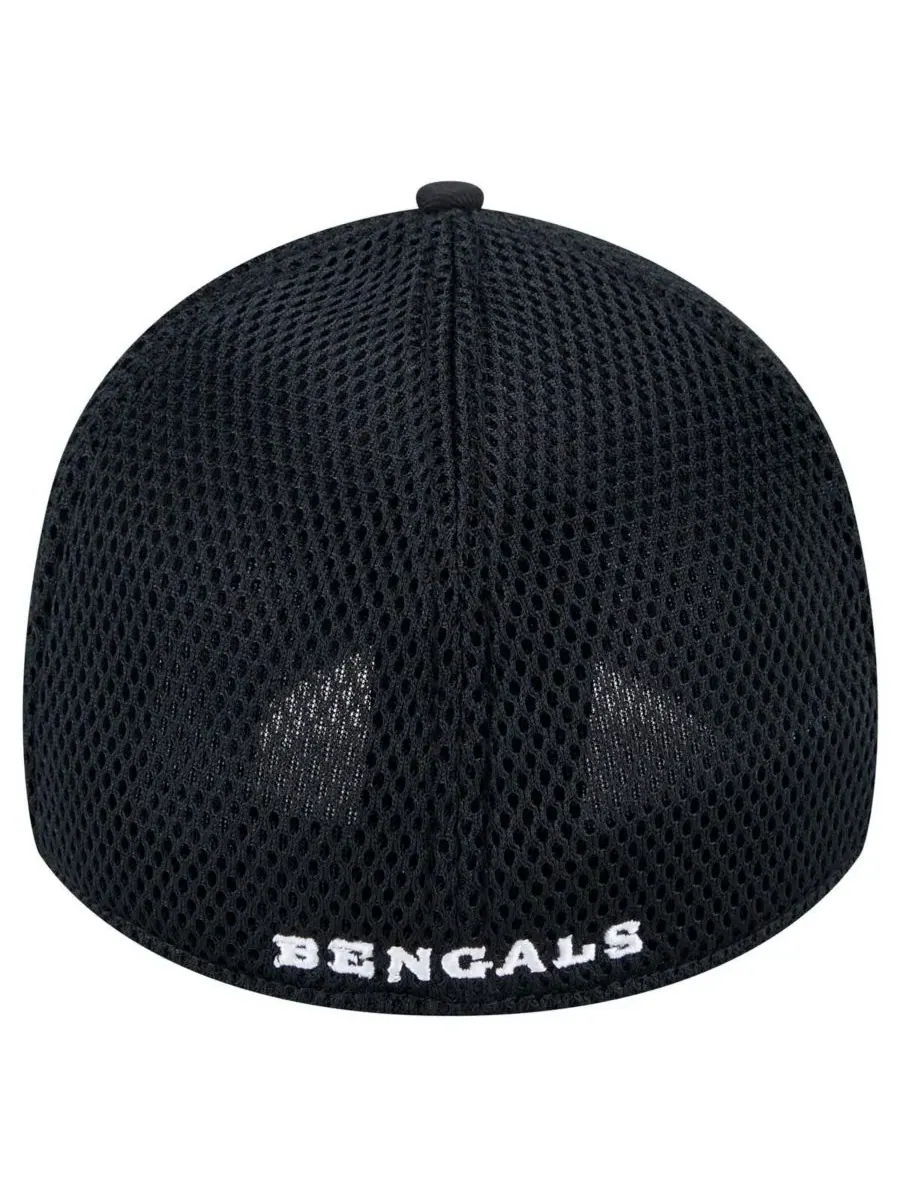 New Era Мужская черная кепка Cincinnati Bengals Main Neo 39THIRTY Flex — изображение 2 из 5, черный