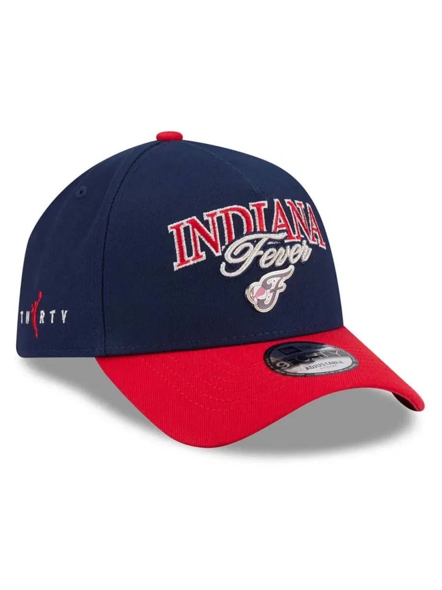 Кепка New Era 9FORTY A-Frame с металлическим логотипом Indiana Fever WNBA Tip-Off 2026 — изображение 1 из 5