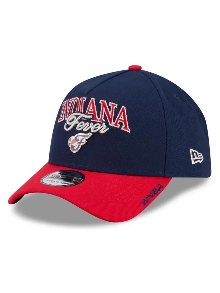Кепка New Era 9FORTY A-Frame с металлическим логотипом Indiana Fever WNBA Tip-Off 2026 — изображение 4 из 5