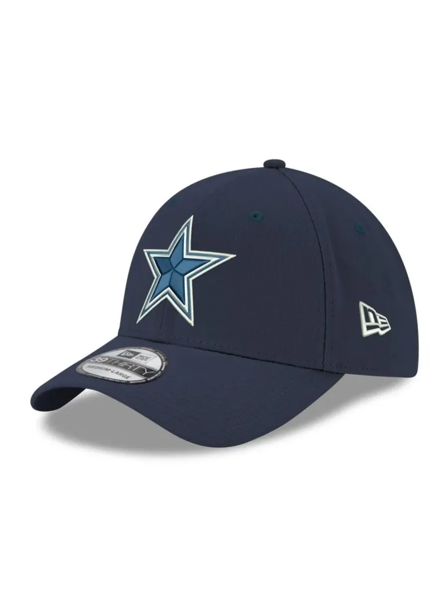 Кепка New Era 39THIRTY с вышивкой Dallas Cowboys — изображение 1 из 4, темно-синий
