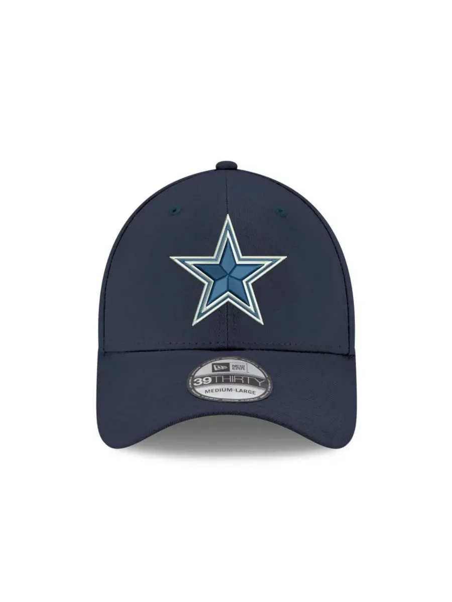 Кепка New Era 39THIRTY с вышивкой Dallas Cowboys — изображение 2 из 4, темно-синий