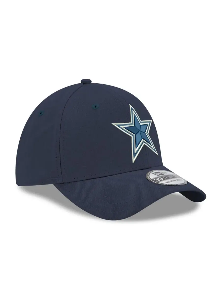 Кепка New Era 39THIRTY с вышивкой Dallas Cowboys — изображение 3 из 4, темно-синий