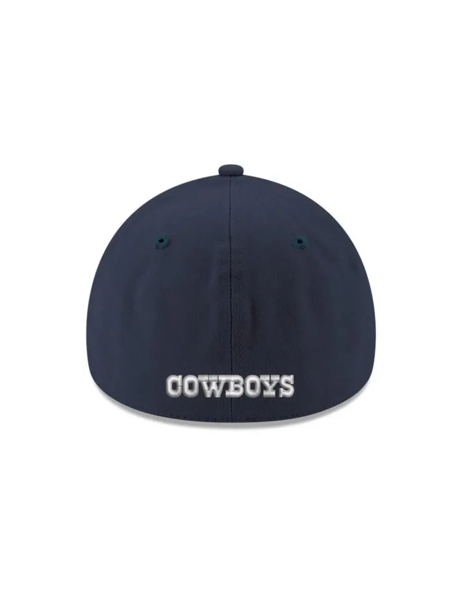 Кепка New Era 39THIRTY с вышивкой Dallas Cowboys — изображение 4 из 4, темно-синий