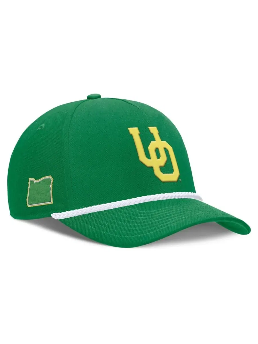 Бейсболка Nike Rise с принтом Oregon Ducks — изображение 1 из 4, зеленый