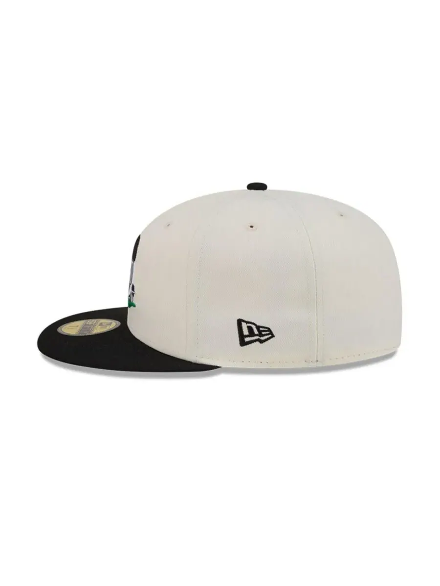 Бейсболка кепка с вышивкой Pittsburgh Pirates Bullpen Cart New Era — изображение 7 из 7, кремовый черный