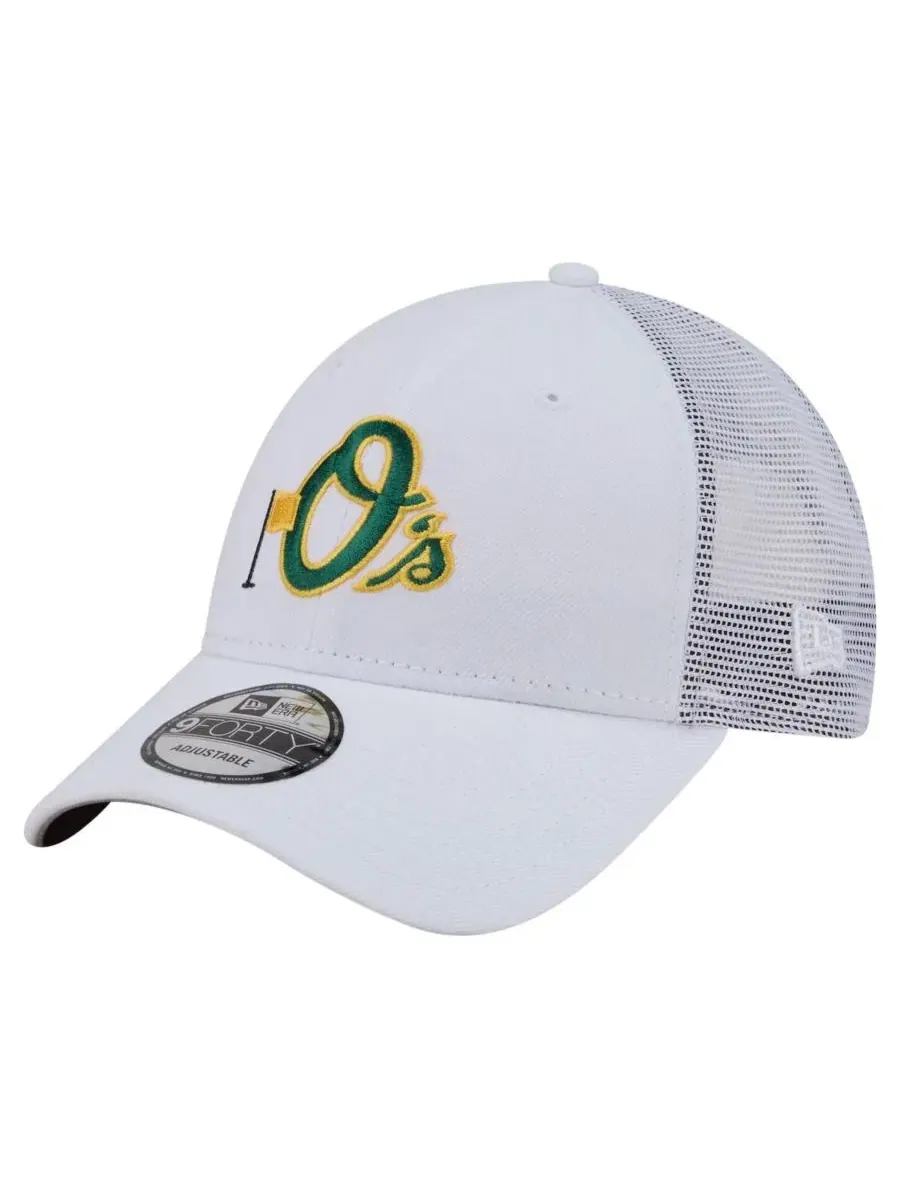 Бейсболка New Era с вышитым логотипом Baltimore Orioles — изображение 1 из 5, белый