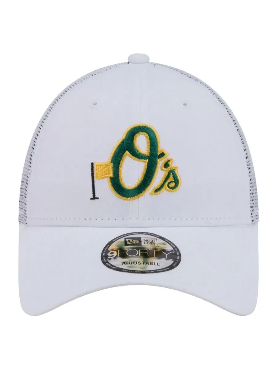 Бейсболка New Era с вышитым логотипом Baltimore Orioles — изображение 5 из 5, белый