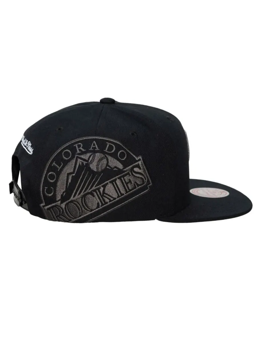 Кепка-снапбек с вышивкой Colorado Rockies Mitchell & Ness — изображение 3 из 4, черный