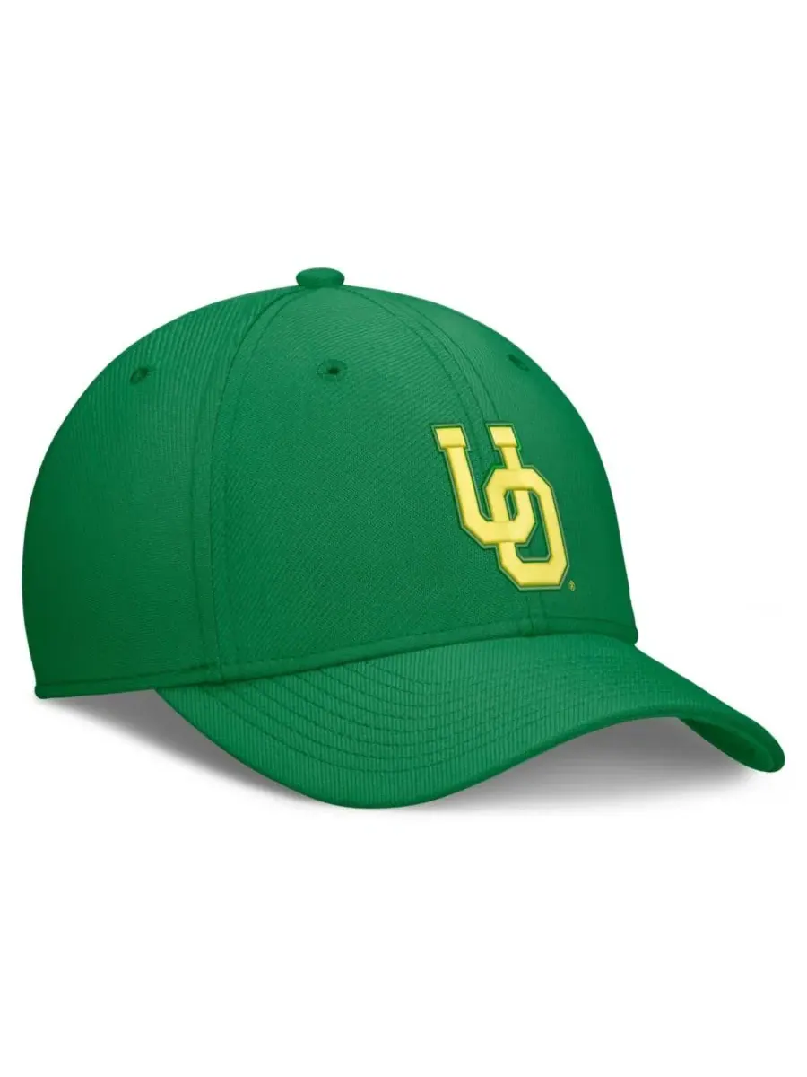 Кепка Nike Dri-FIT Vintage Rise Swooshflex Flex Hat — изображение 3 из 4, зеленый