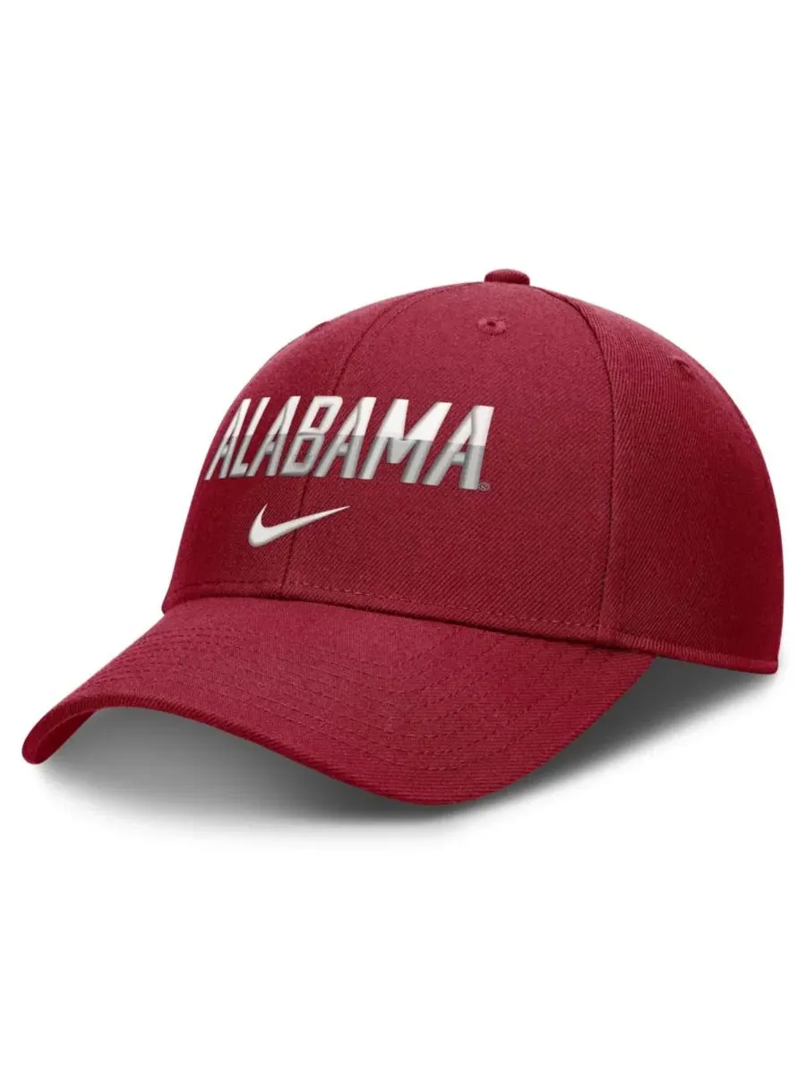 Кепка с вышивкой Alabama Crimson Tide 2026 On-Field Gameday Rise Nike — изображение 1 из 4, красный