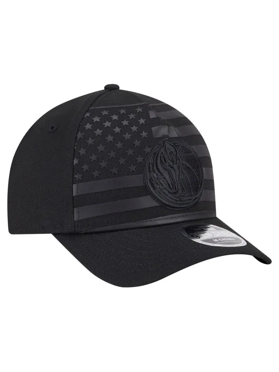 Мужская черная регулируемая кепка Dallas Mavericks Game Day Flag A-Frame 9FORTY New Era — изображение 3 из 4, черный
